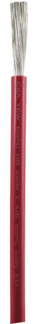 Ancor 4 AWG Tinned Copper Wire Battery Cable - Red - 1 ft.