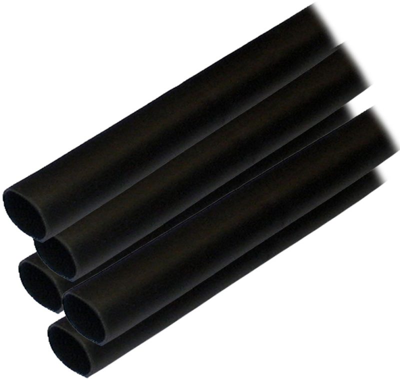 Ancor Heat Shrink Tubing (ALT) - 1/2" x 12" - 5 Pack - Black