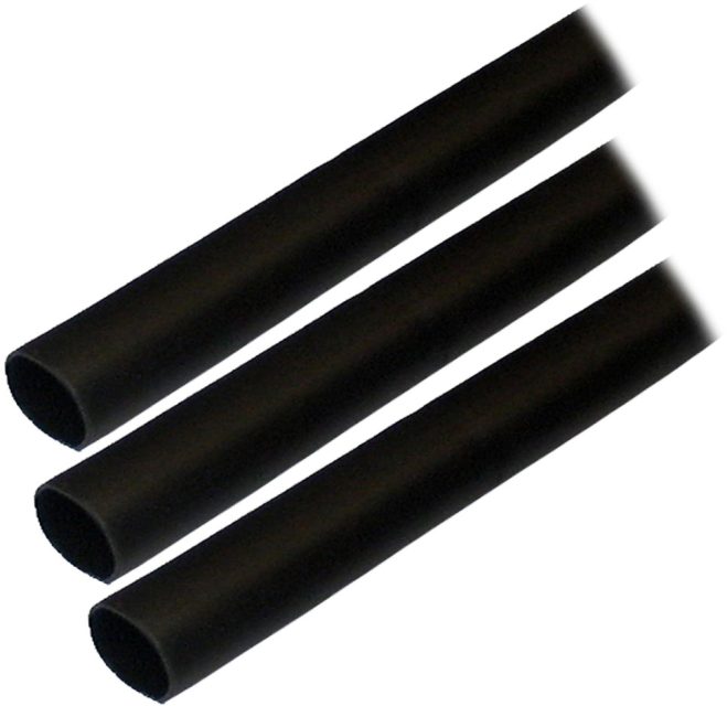 Ancor Heat Shrink Tubing (ALT) - 1/2" x 3" - 3 Pack - Black