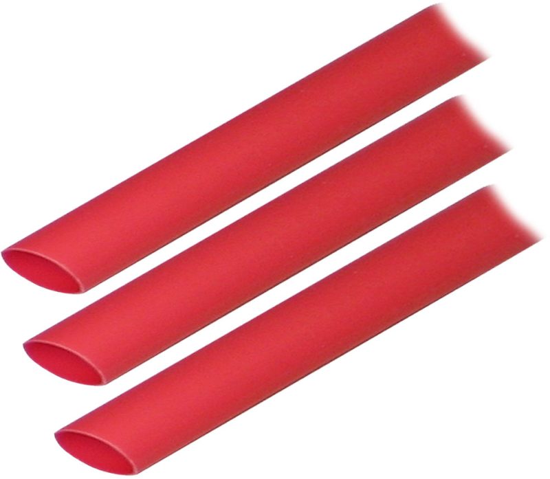 Ancor Heat Shrink Tubing (ALT) - 1/2" x 3" - 3 Pack - Red