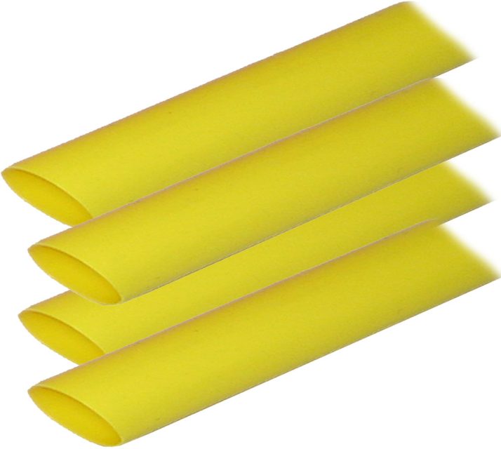 Ancor Heat Shrink Tubing (ALT) - 3/4" x 12" - 4 Pack - Yellow