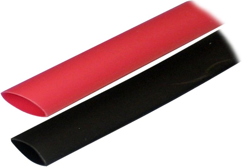 Ancor Heat Shrink Tubing (ALT) - 3/4" x 3" - 2 Pack - Black/Red