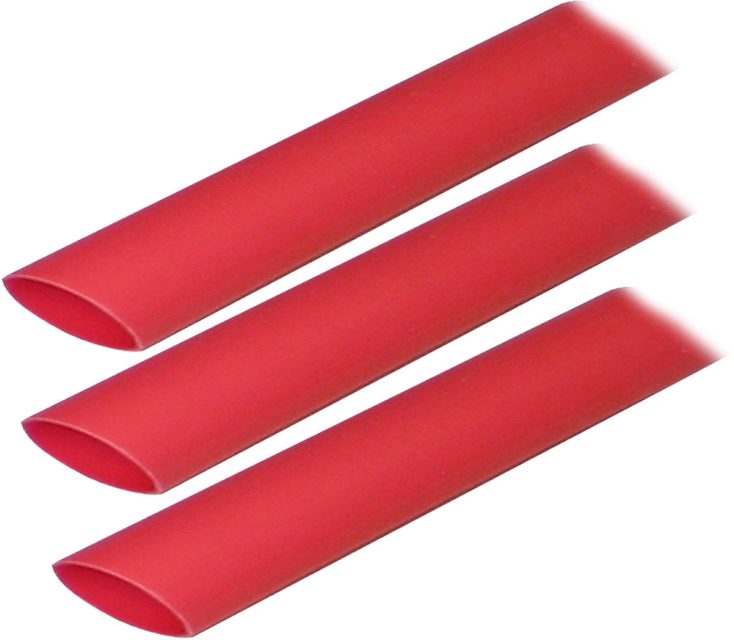 Ancor Heat Shrink Tubing (ALT) - 3/4" x 3" - 3 Pack - Red