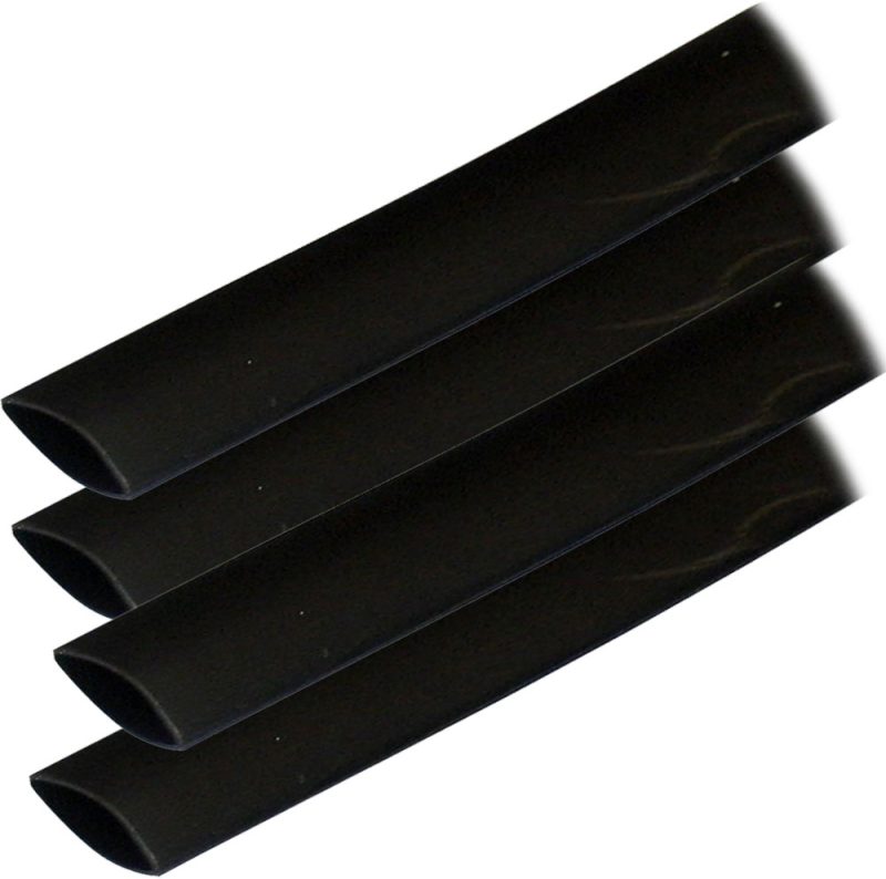 Ancor Heat Shrink Tubing (ALT) - 3/4" x 6" - 4 Pack - Black