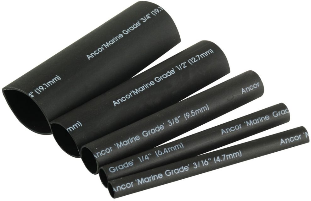 Ancor Heat Shrink Tubing (ALT) Kit - 8 Pack, 3", 20 to 2/0 AWG, Black