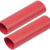 Ancor Heavy Wall Heat Shrink Tubing - 1" x 12" - 2 Pack - Red