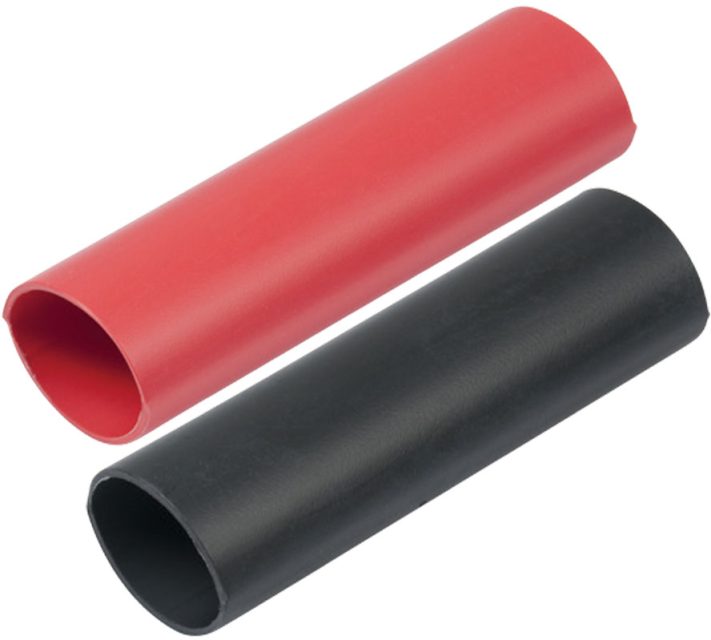 Ancor Heavy Wall Heat Shrink Tubing - 3/4" x 3" - 2 Pack - Black/Red