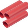 Ancor Heavy Wall Heat Shrink Tubing - 3/4" x 3" - 3 Pack - Red