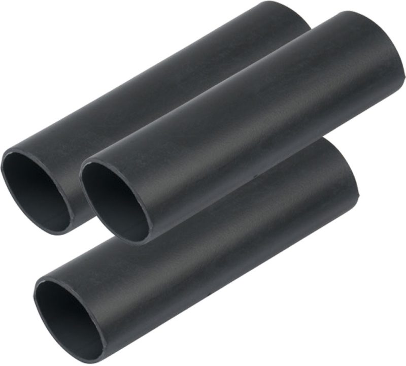 Ancor Heavy Wall Heat Shrink Tubing - 3/4" x 6" - 3 Pack - Black