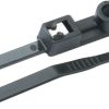 Ancor Mounting Self-Cutting Cable Ties - 8" - UV Black - 20 Pack