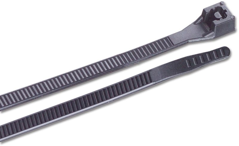 Ancor UV Black Standard Cable Zip Ties - 14" - 100 Pack