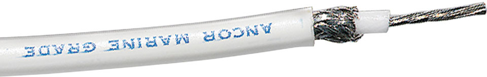 Ancor White RG 213 Tinned Coaxial Cable - 100'