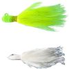 Andrus AJC2 2oz Bucktail Jetty Caster Lure AJCW2 White - AJC2 AJCW2 White