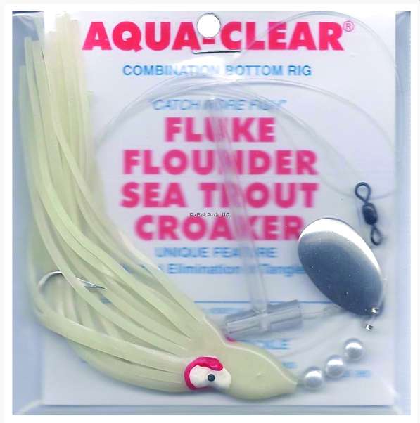 Aqua Clear Fluke/Flounder/Trout/Croaker Single Leader Rig