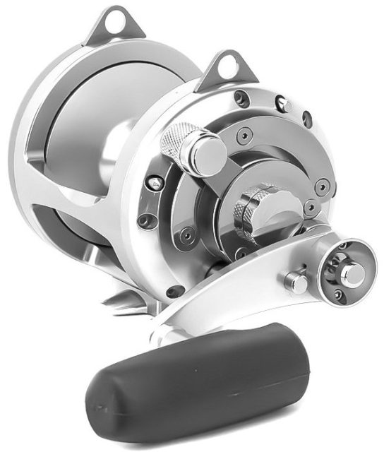 Avet EXW 30/2 Two-Speed Lever Drag Big Game Reels Silver Left-Hand