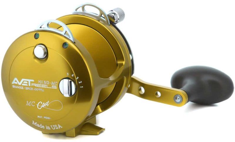 Avet HX 5/2 MC Two-Speed Lever Drag Casting Reels Gold - HX 5/2 MC Gold