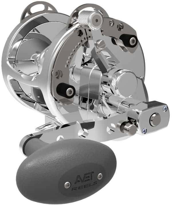 Avet HXW 5/2 Two-Speed Lever Drag Casting Reels Silver