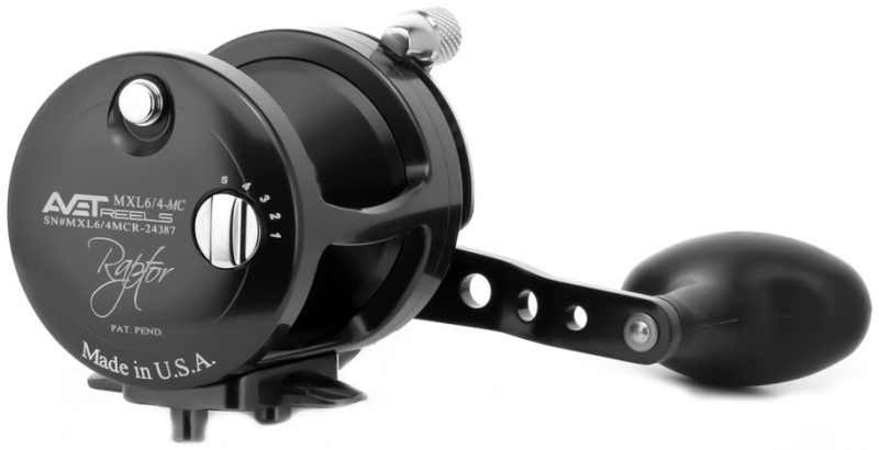 Avet MXL 6/4 MC Raptor 2-Speed Lever Drag Casting Reel - Black