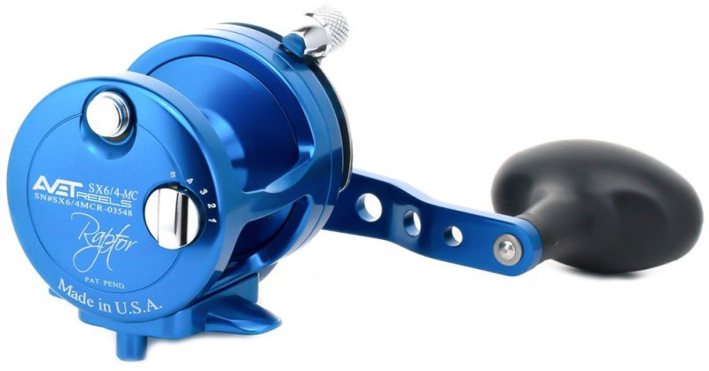 Avet SX 6/4 MC Raptor 2-Speed Lever Drag Casting Reel Blue