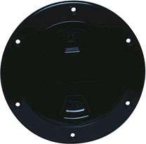 Beckson DP40-B 4" Screw-Out Deck Plate - Black