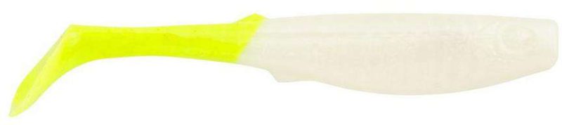 Berkley Gulp! Alive Paddleshad - 3in - Half Pint - Pearl White/Chart