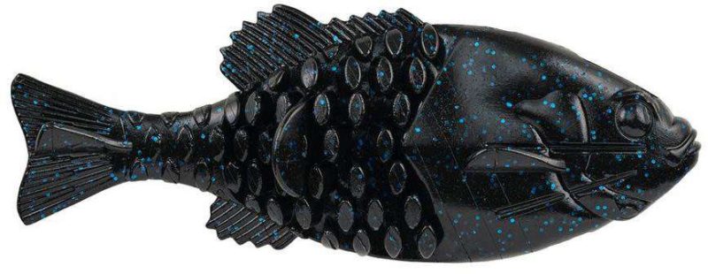 Berkley PowerBait Gilly Swimbait - 110mm - Black Blue Fleck