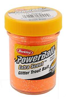 Berkley PowerBait Glitter Trout Bait - Fl Orange - STBGFO