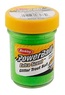 Berkley PowerBait Glitter Trout Bait - Spring Green - STBGSG