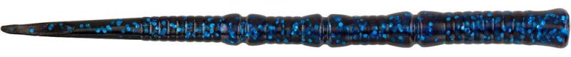 Berkley Powerbait Flute Worm - 4.7in - Black Blue Fleck