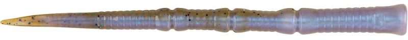 Berkley Powerbait Flute Worm - 4.7in - IKE's Green Pumpkin Blue Flash