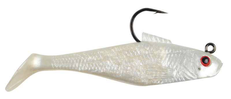 Berkley Powerbait Pre-Rigged Swim Shad - 2in - Pearl Red Eye