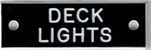 Bernard IP006 'Deck Lights' 1.5in Identi-Plate