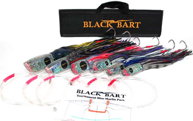 Black Bart Lures Tournament Blue Marlin Rigged Trolling Pack 2 Hook - 2075