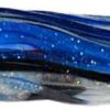 Black Bart Medium Mini Angle Nose Blue Foil/White