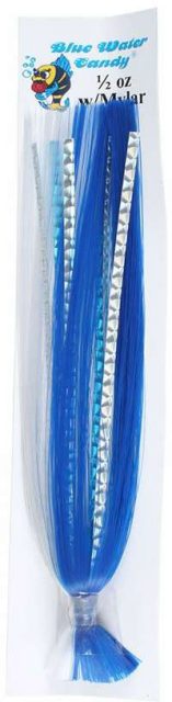 Blue Water Candy Hair and Mylar Skirt - 1/2 oz. Purple/Black