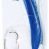 Blue Water Candy Skirted Ballyhoo Rig - 8/0 Blue/White