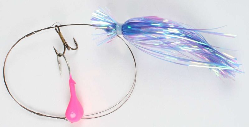 Bluewater Candy 33588 Dead Bait Rig w/ Skirt - Dark Blue/Pink