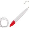 Boone Bait Woody Plug - 8in - White/Red