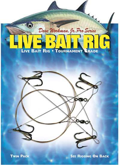 Boone Live Bait Rig 2pk - 2 #2 Treble Hooks - 00601