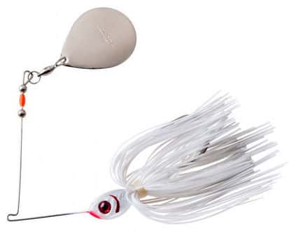 Booyah BYBC38 Single Colorado Blade Spinnerbait 3/8oz 615 Snow White - BYBC38 615 Snow White