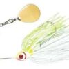 Booyah BYBC38 Single Colorado Blade Spinnerbait 3/8oz 616 White/Chart - BYBC38 616 White/Chartreuse