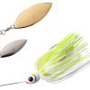 Booyah Willow Double Blade Spinbait 1/2oz Chart Pearl/White Chart - BYBW12 616 Chartreuse Pearl White/White Chartreuse