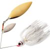 Booyah Willow Double Blade Spinbait 1/2oz Pearl/Snow White - BYBW12 615 Pearl White/Snow White