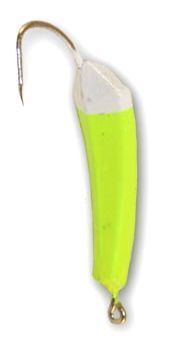 Buccaneer Wiggler Jig - 1/2oz - Chartreuse/White