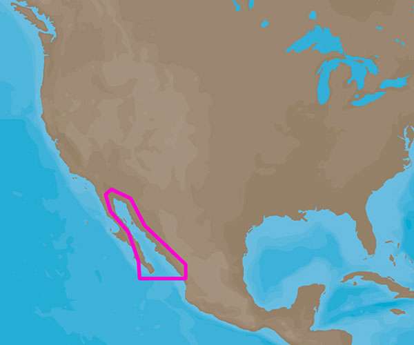 C-MAP 4D Gulf of Califonia, Mexico - NA-D950
