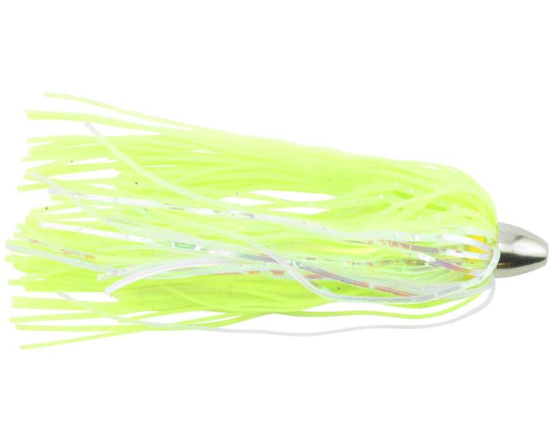 C & H King Buster Lures Chartreuse/Pearl Mylar