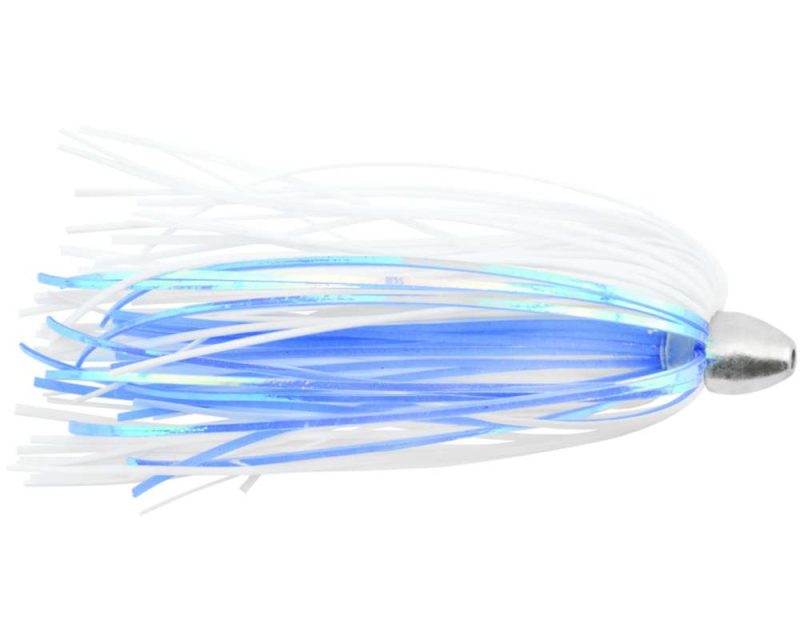 C & H King Buster Lures White/Blue Mylar