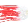 C & H King Buster Lures White/Red Fire Tail