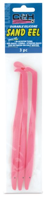 C & H Lures Sand Eel - Hot Pink - 3 pc.