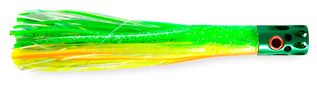 C & H Magnum Turbo Whistler Lures Green Chartreuse Orange/Pearl - MTW Green Chartreuse Orange/Pearl